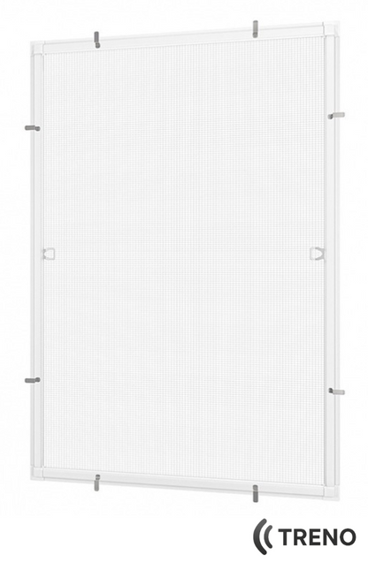 MOSKITIERA OKIENNA 128x76 cm BIAŁA | GOTOWA DO MONTAŻU | OCHRONA PRZED OWADAMI